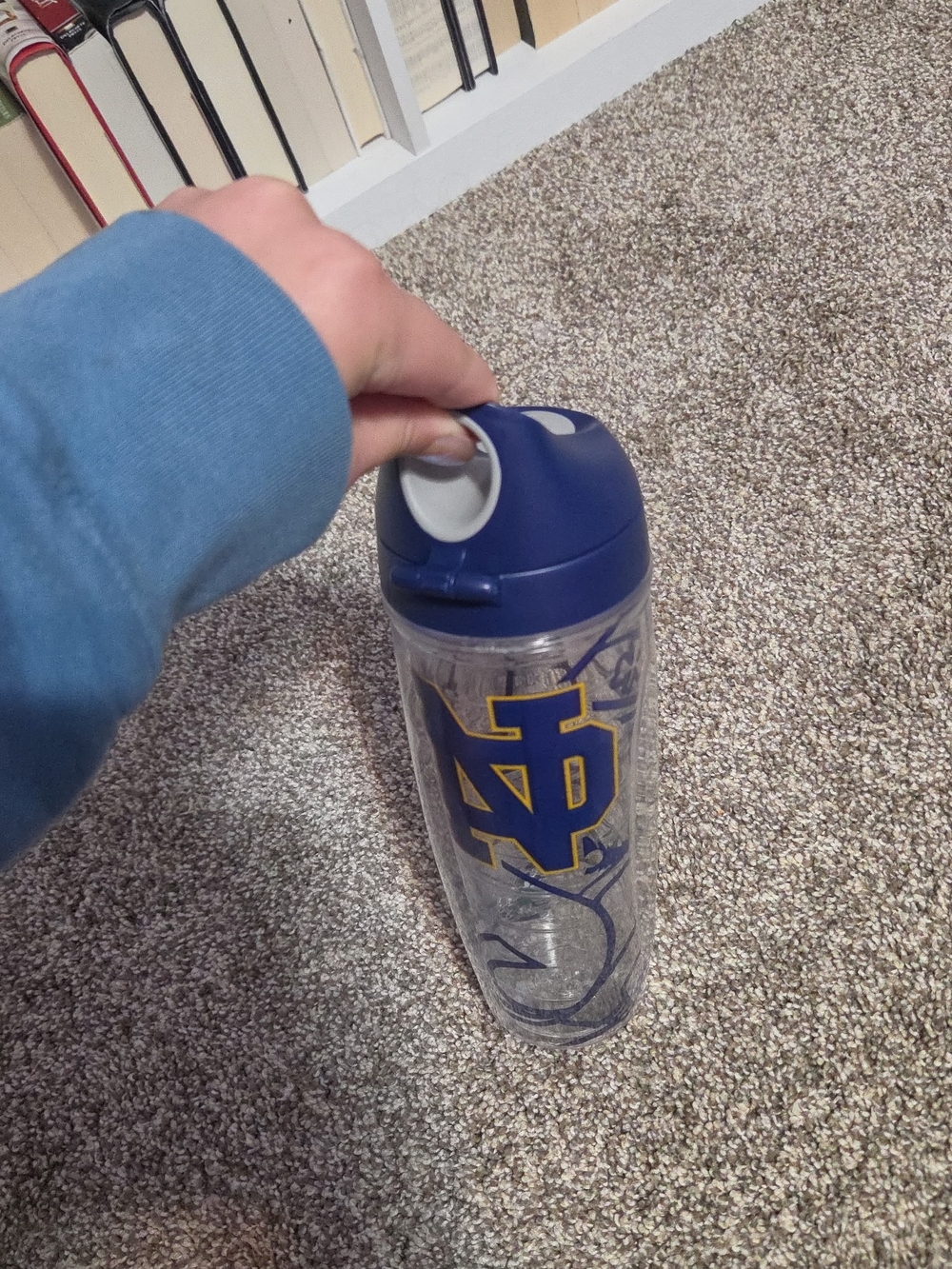 Notre Dame Tumbler with Flip-Top Lid